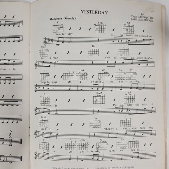 Vintage Beatles Music Book Best Of #2 PB 48 Pages 27 Songs - Picture 4 of 9